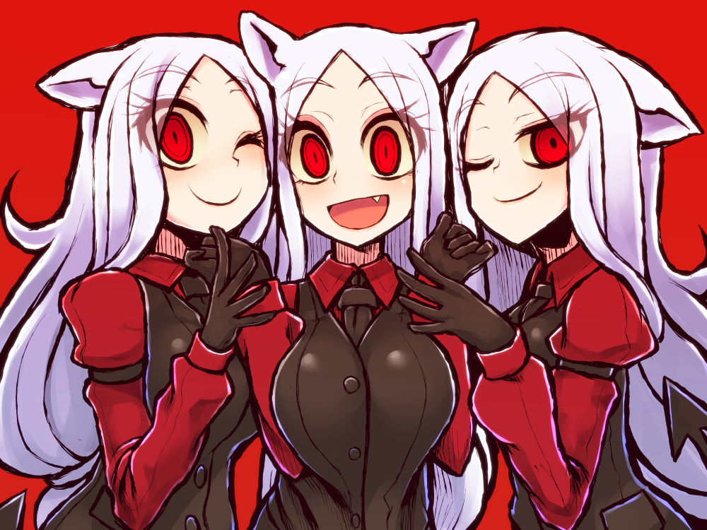 ケルベロス 「ヘルテイカー絵まとめ #Helltaker 」|クレセント＠skebリク募集中のイラスト