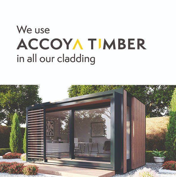 <a href="/Buildakit/">Buildakit</a> use <a href="/Accoya/">Accoya Wood</a> wood in the #cladding and #windows of our Buildakube #gardenpod range. Take a look at the unrivalled benefits of using <a href="/Accoya/">Accoya Wood</a>. We have complete confidence.