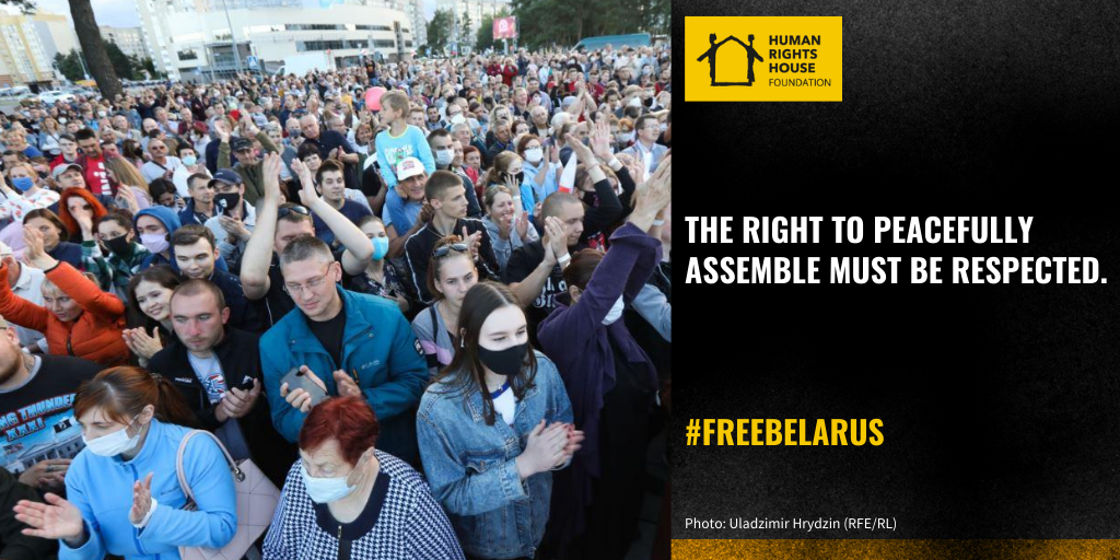 We call on the protection of the rights to free expression and peaceful assembly in Belarus.  #FreeBelarus