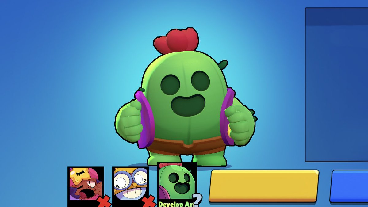 Dev On Twitter This Is How Spike Would Look Like If His Model Colors Matched His Portrait D Brawlstars - spike portrait brawl stars