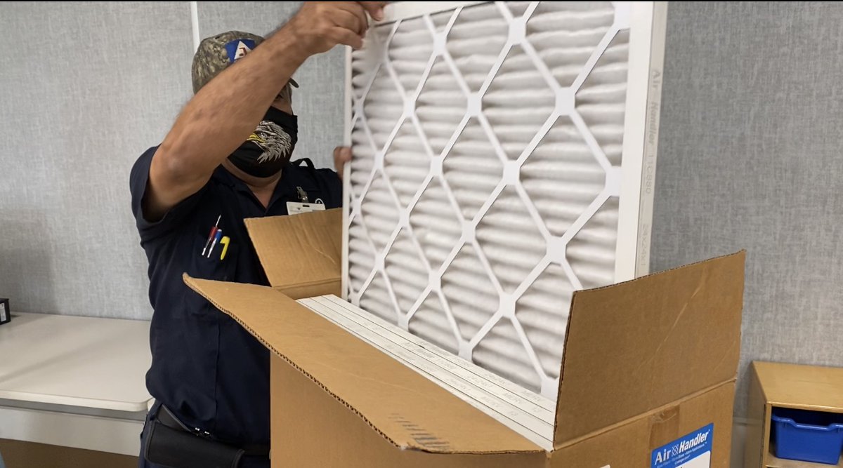 HillsboroughSch's tweet photo. Today, Superintendent @AddisonGDavis announced each school in our district will receive upgraded MERV-13 air filters, which improves ventilation and can help mitigate COVID-19 risks. We are taking all precautions to reopen in the safest manner possible. https://t.co/q5B46DoLdc