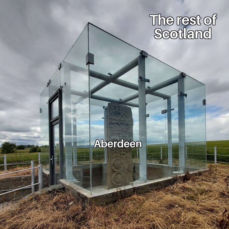 PictishM's tweet photo. #Archaeology #Picts #ShandwickStone #Lockdown #Aberdeen #Covid https://t.co/8XeJB7MARQ