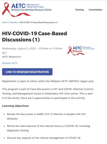 Thank you @MATEC_HIV for the privilege of presenting our #COVID19 cases today. Thanks to Dr. Sherer for involving med students in this process. I have learned so much, and feel excited about translating our evolving understanding of COVID19 into improved patient care!