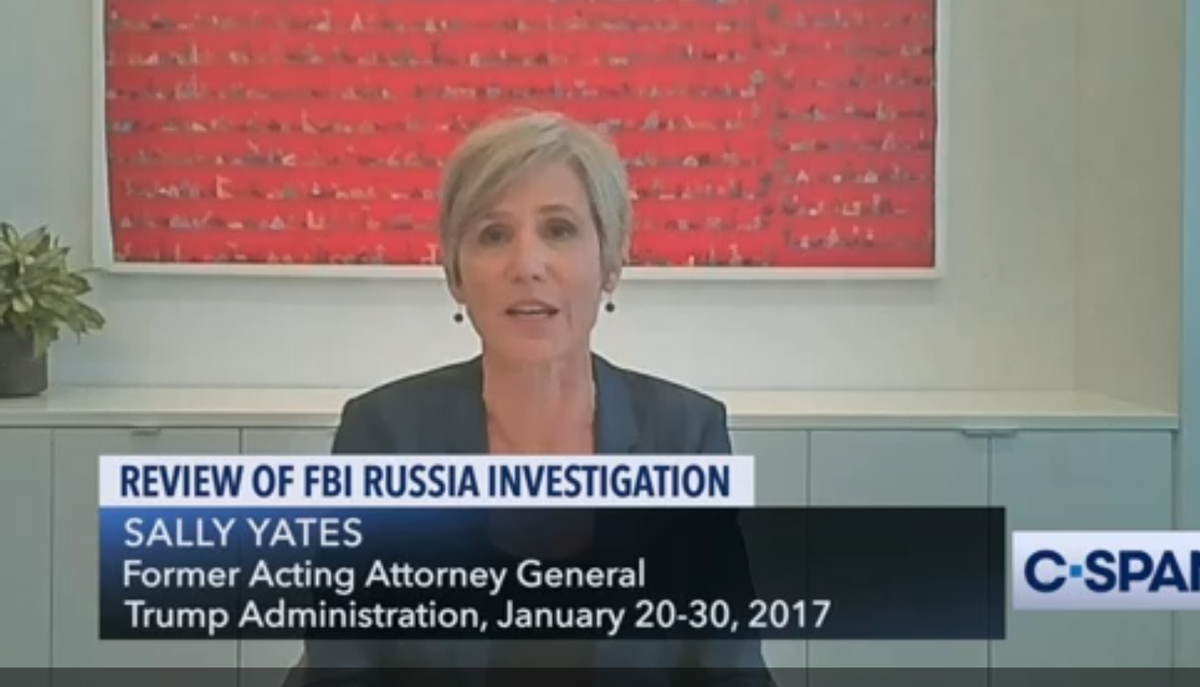 YATES: Russia is off the chain. They're attacking us. They helped Trump. They hurt Hillary Clinton. Then George Papadopoulos told us that the Russians REACHED OUT TO THE TRUMP CAMPAIGN. So, that needed a lot of analysis, y'know?