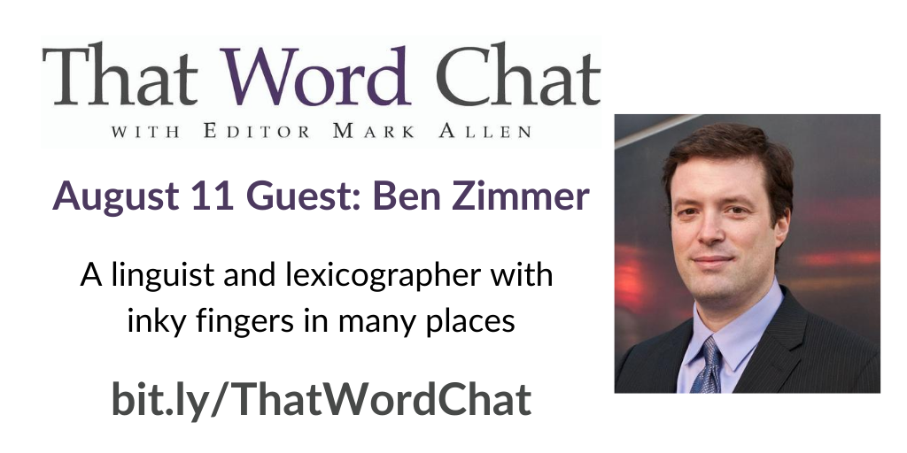 word_chat's tweet photo. It's almost that time, #ThatWordChat fans! We'll be chatting with @bgzimmer at 4:30 pm (EDT). Grab the Zoom link from your email. #amediting #WordGeeks #amwriting https://t.co/vAT1coY177
