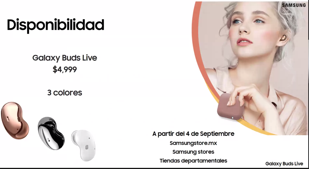 Aura_'s tweet photo. #GalaxyBudsLive - $4,999 MXN (colores blanco, negro y Mystic Bronce) #unpacked2020 #SamsungUnpacked #SamsungEventNG https://t.co/C98a2qDNv0
