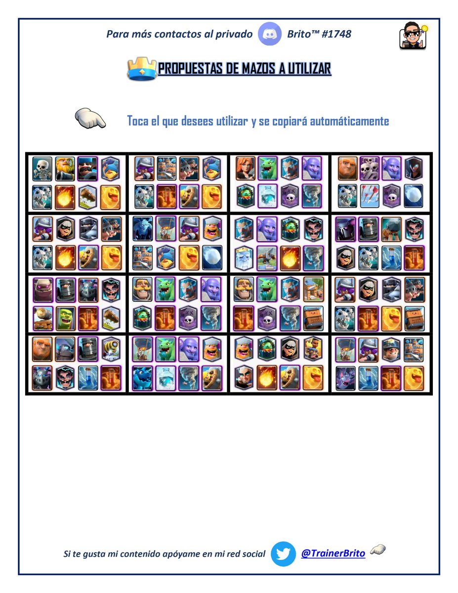 ¡Análisis Temporada Agosto 2020!🥳
Este archivo contiene:
✅Opinión personal
✅Análisis de cambios de Balance
✅Tabla de Daño de Hechizos
✅Estructura del Meta-Game
✅Propuesta de Mazos
Espero que lo disfruten y que les sea útil🥰
Para obtenerlo solo manda un DM🇻🇪
❤️🔁🙏🏻