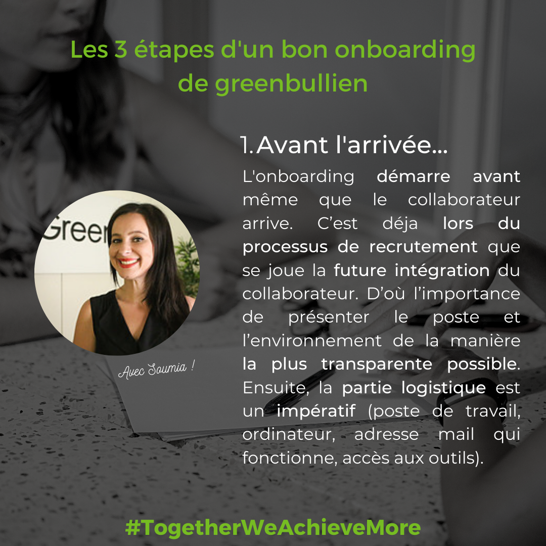 GreenbullGroup's tweet photo. Échanges avec notre Directrice Organisation et Capital Humain, Soumia BOUDEMAGH.

On lui a demandé quels sont les 3 étapes importantes d'un bon #onboarding ? Voilà sa réponse.

Et du côté de votre entreprise comment ça se passe ?
#Recrutement #MarqueEmployeur #RH https://t.co/QgWxTTbXjN