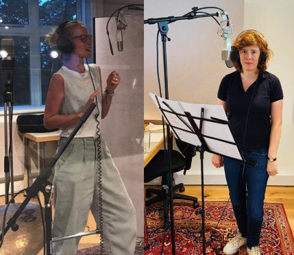 We are so thrilled to be part of this #EdinburghUnlocked audiobook which is out TOMORROW! Huge thanks to <a href="/PenguinUKBooks/">Penguin Books UK</a> and <a href="/edfringe/">Edinburgh Festival Fringe</a> for making this happen. As you can see we took two very different approaches to the recording.
