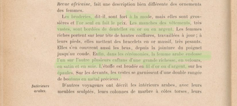 L'évolution du caftan au XIXe siècles. L'Algérie possedait déjà plusieurs caftans différent selon les techniques utilisés.{𝘙𝘦𝘧/𝘓'𝘰𝘳𝘧𝘦̀𝘷𝘳𝘦𝘳𝘪𝘦 𝘢𝘭𝘨𝘦́𝘳𝘪𝘦𝘯𝘯𝘦 𝘦𝘵 𝘵𝘶𝘯𝘪𝘴𝘪𝘦𝘯𝘯𝘦... ; 𝘗𝘢𝘶𝘭 𝘌𝘶𝘥𝘦𝘭}