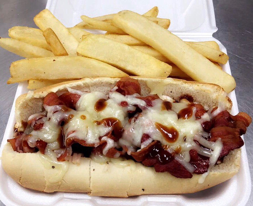 BonezBrothers's tweet photo. Today’s special- BBQ Bacon Chicken Melt with Fries!
We are open for take-out or delivery through #Grubhub
To call ahead: 239-218-8614
657 Southern Artery in Quincy
Wed - Sat 11:30-8:00pm
Sun 11:00 - 4:30pm
#bonezbrothersbbq #quincy #quincyfoodies #boston #bostonfoodies #bacon https://t.co/b3xVXUQoDx