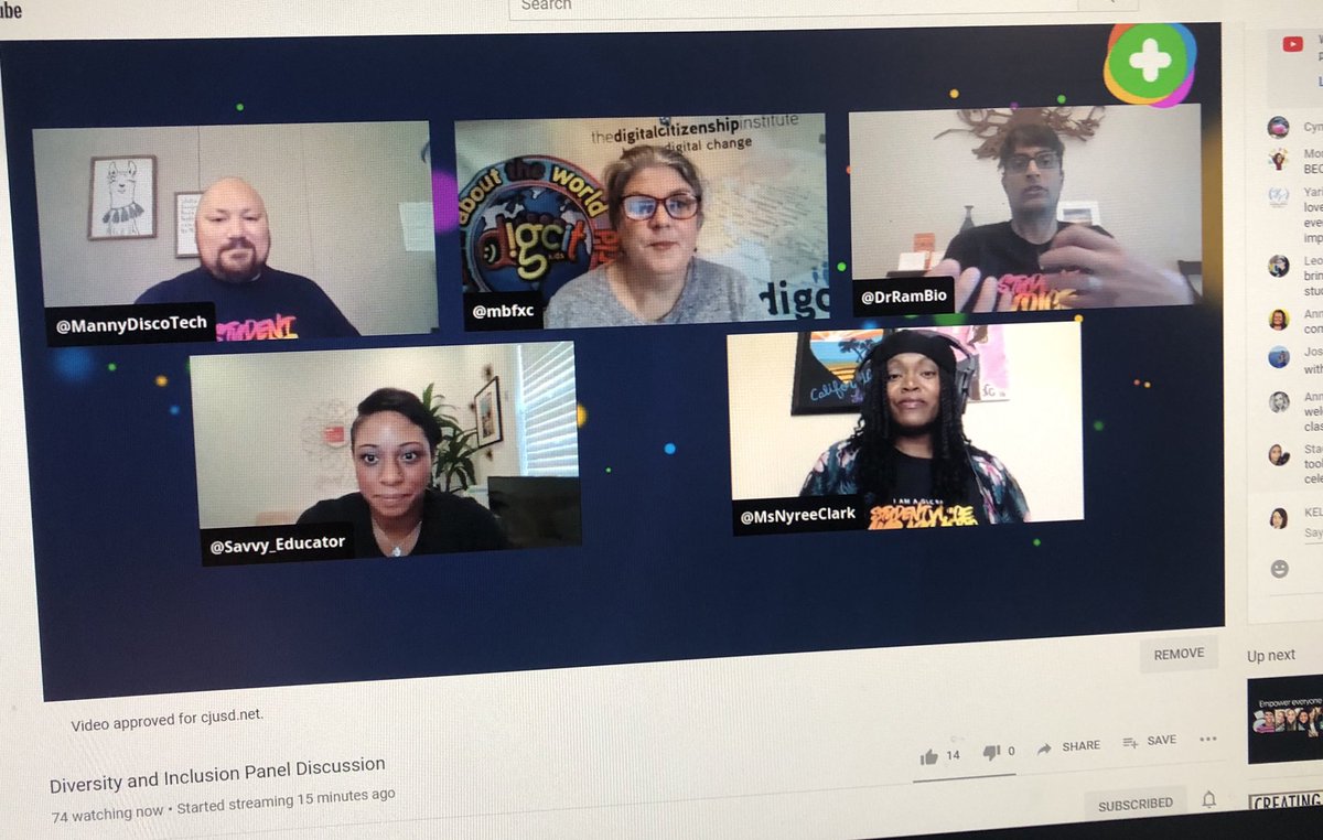 We see you @MsNyreeClark representing teachers & @ColtonJUSD on @Flipgrid panel Diverstiy & Inclusion.  The power of student voice and community. @CJUSDESD #BetterTogether