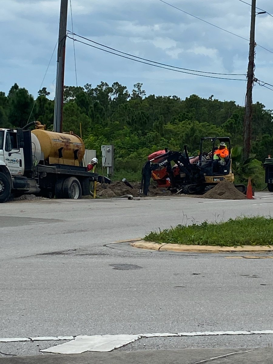 Crews are on scene of a gas line leak at Corkscrew Road and Firehouse Lane, by Pinewoods Elementary.   A line was accidentally cut by power teams working in the area.  The road is expected to be closed about 3 hours while repairs are made.  Please avoid the area if possible.