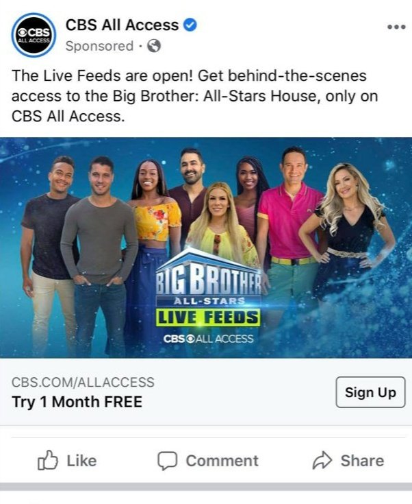 BigBrotherBRA's tweet photo. 8 Houseguest were confirm in Facebook CBS All Access #BB22 https://t.co/uuzUl9wDkY