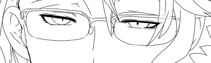 めっちゃ気に入って描けた(と思う)アズールのお目目。 