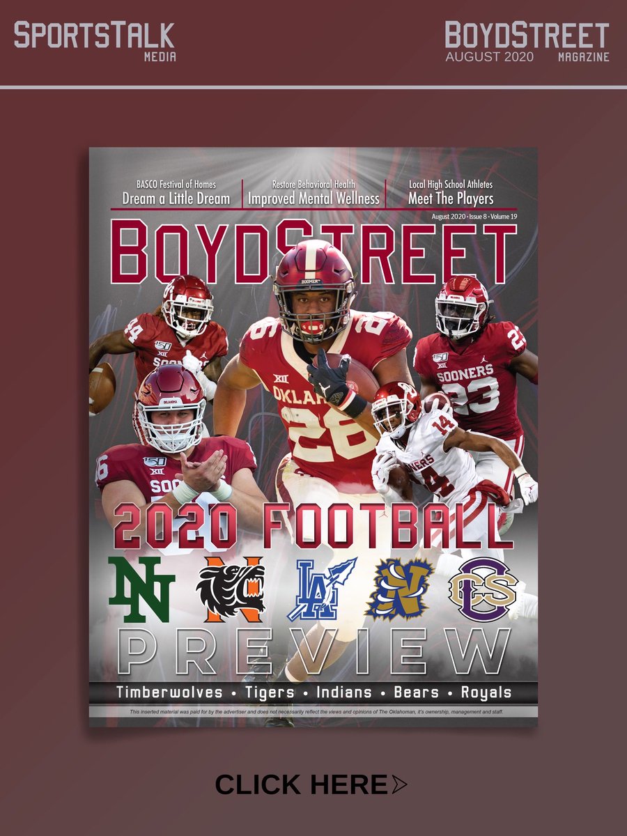 KREFsports's tweet photo. The 2020 August Boyd Street is now out on stands. Previews on the local high school football teams &amp; OU Football. Pick one up today. 

Or read the digital version by clicking below.

https://t.co/K7j2MqcQsK https://t.co/Yo4nzhnMSy