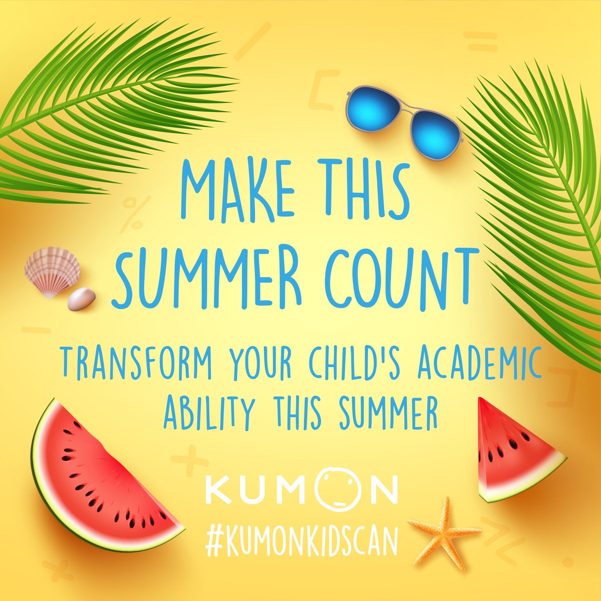 At Kumon,  we believe that summer is a time to grow🌱🧠