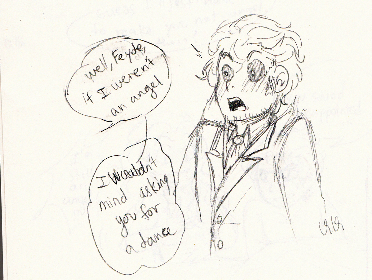 catofapocalypse's tweet photo. #ViviReverseAU #feyde #jophiel #goodomens #goodomensfanart https://t.co/xCiipOHJFy