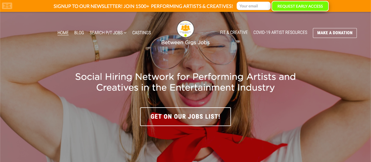 Actorscomfort's tweet photo. Hello Creatives! If you love our BetweenGigsJobs @BetweenGigsJobs  newsletter feel free to make a small donation towards *Research + Design | *Content Creation | and Subscription + Wifi costs to help sustain our small team! No amount is too small! Go to https://t.co/u18EBEKw3X https://t.co/UUJQplFEHs