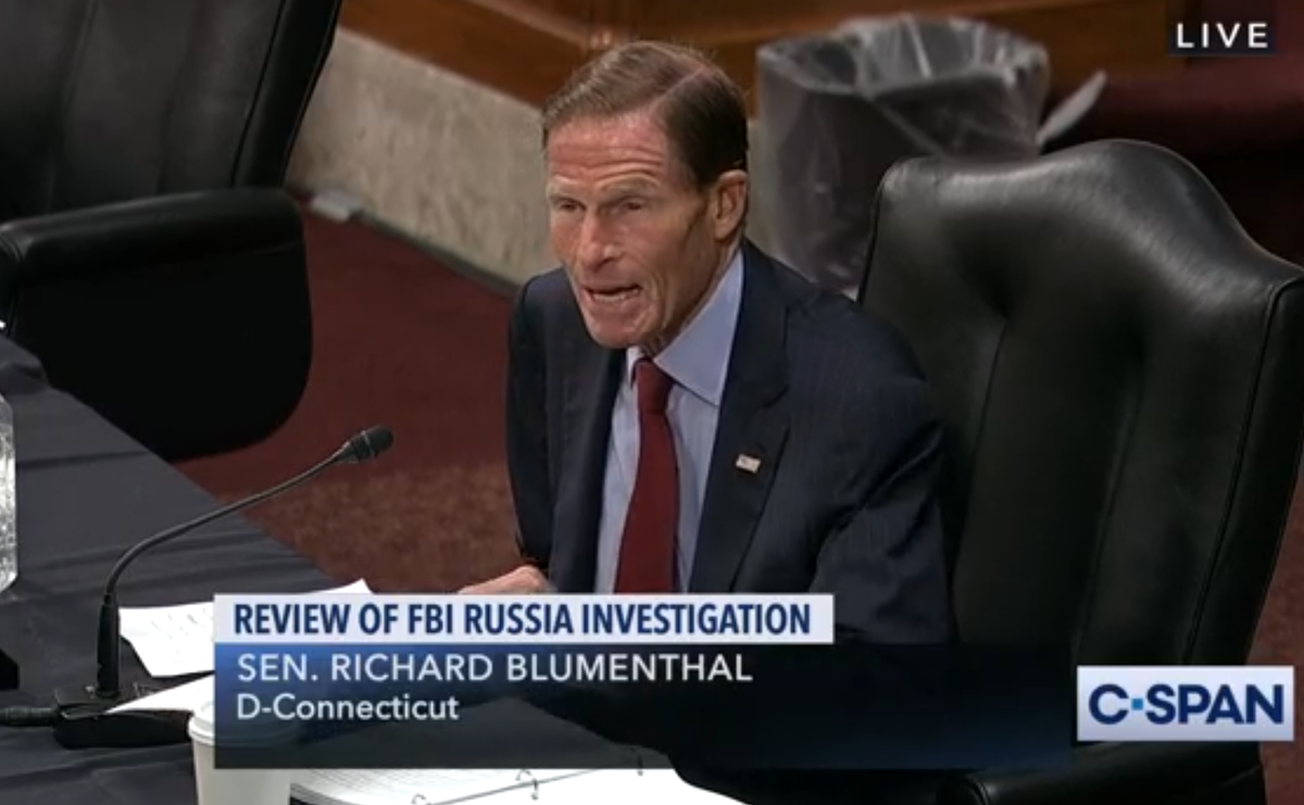 BLUMENTHAL: Ms. Yates, everybody loves you, and these guys are incredible dicks. When those agents went to close an investigation on January 4, 2017, did they know about the Kislyak thing?YATES: No they didn't. And we didn't need it for an interview.