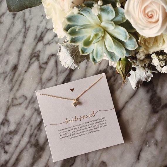 In the minouette shop: Unique bridesmaid gift, Imitation Pearl Pendant Necklaces Chain and Maid of honour Card by ANCIENTCrafting at ift.tt/33vL3xV