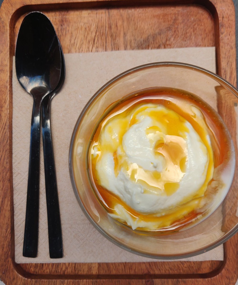 Sri Lankan food @ KolambaYou know it's a good Sri Lankan meal of it starts with Lion beer and short eats and ends with Kiri Pani (yogurt with kitul treacle). Also on the table - yellow monkfish curry, polos (jackfruit) curry, gottukola sambol and rice.  #EatOutToHelpOut