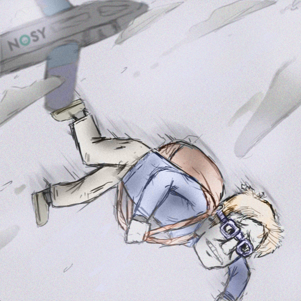 Today we spent the day with Paul who is currently undertaking work experience here.

In-line with Matt's skydive tomorrow (bit.ly/hopeitopens), Paul illustrated this cool scene

Check out Paul's work here: paulcoyledesigns.com