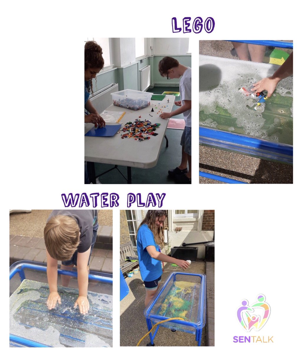 SenTalkCIC's tweet photo. What a great start to #SENDSummer clubs Monday was! We had lots of inventive games, arts and crafts, Lego builds and even some very exciting water play! #ADHD #ASD #SEND #LEGO #artsandcrafts #kidsclub #waterplay #sensory #SpecialEducation #inclusion https://t.co/IFdR3VgIfe