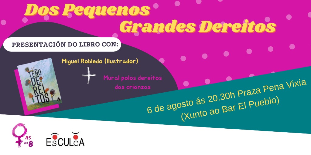 Asdooito's tweet photo. Mañá, con @mafrobledo na Praza Pena Vixía. Coñeceremos os dereitos das crianzas e faremos un mural sobre eles. Non faltedes! #Ourense #Asdooito @EsCULcA https://t.co/jfVxP16mn7