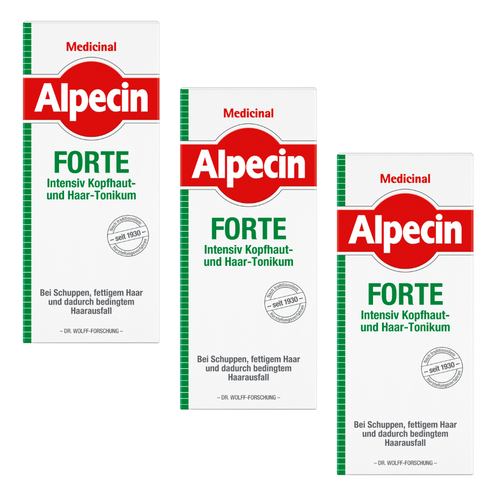 3x Alpecin Medicinal Forte Intensive Tonic 0ml Haircare From Germany Ebay