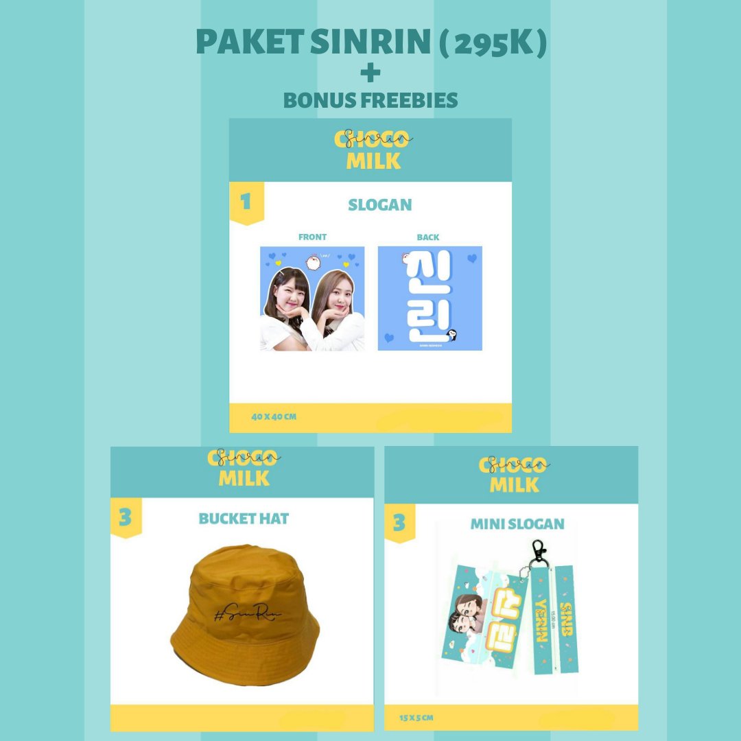 SHF_ID's tweet photo. Ada 4 Paket ter uwu ya ! 

1. Paket SinRin 295k
2. Paket Milky 315k 
3. Paket Choco 340k
4. Take All 370k https://t.co/h478QOhQZV