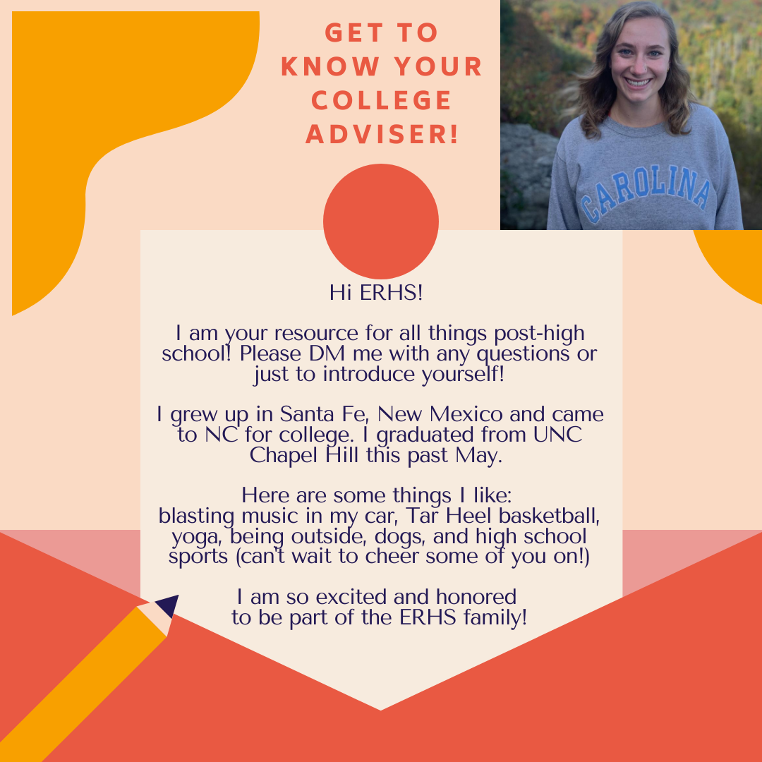 cats2college's tweet photo. HEY ERHS! I’m your new college adviser, and I’m so excited to work with y’all. Here is some info about me and what I can help you with. Go wildcats! https://t.co/DOqG9DKoxX