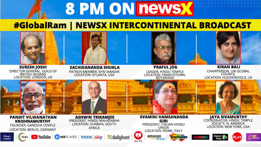 NewsX's tweet photo. #GlobalRam | Watch a power packed panel from across continents join NewsX for a Special Global Broadcast at 8 PM tonight.
.
.
.
Don’t forget to tune in!
@Rishabh_Gulati_ https://t.co/PXgvb1kH4W