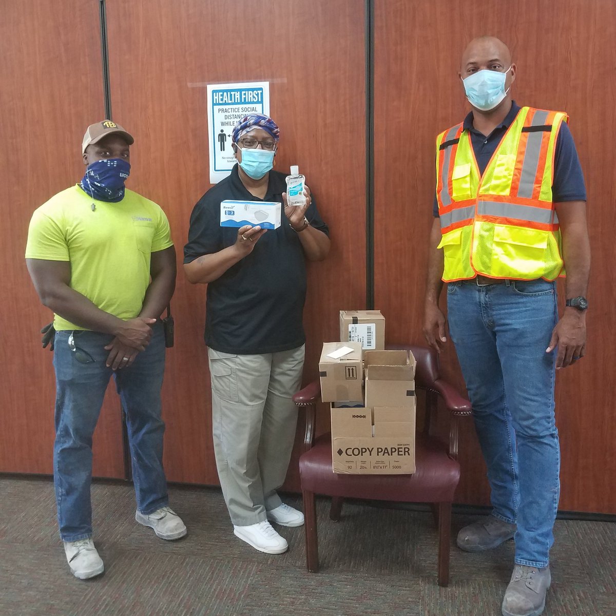 Lehigh Hanson Lithonia Quarry doing our part to help keep our friends at the @lithoniacity Police Department safe. #weareinthistogether