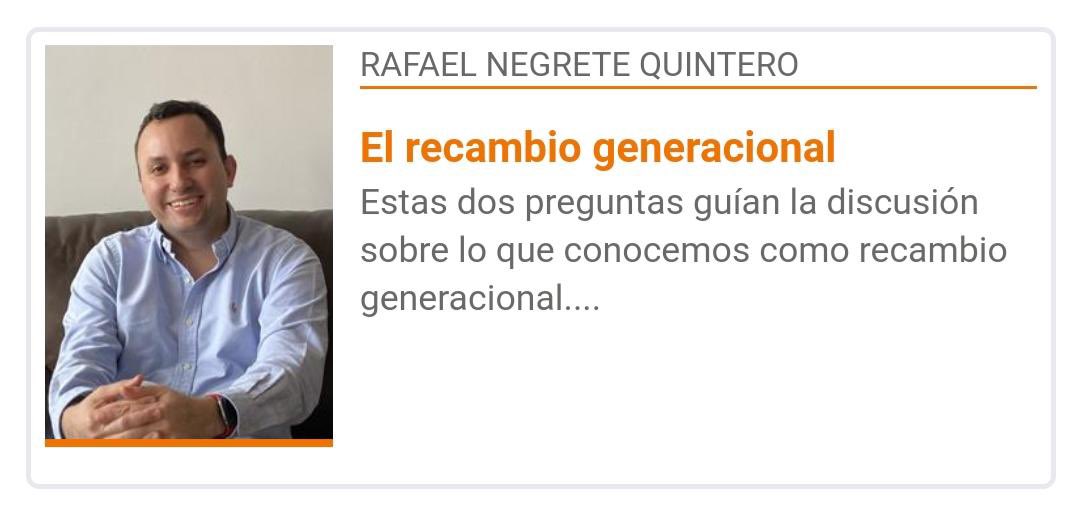 A partir de hoy miércoles 5 de agosto, inicialmente cada 15 días, estaré escribiendo una columna de opinión en el “Meridiano de Córdoba”, el periódico de mi tierra. Los invito a leerla!!! 
m.elmeridiano.co/noticia/el-rec…