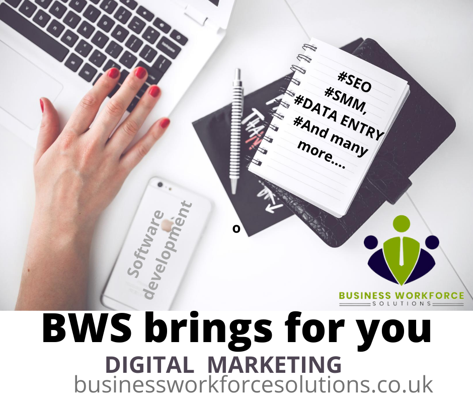 BWS outsource is offering #DigitalMarketing #seo #GraphicDesign  #SMM  #contentmarketing  #DataEntry