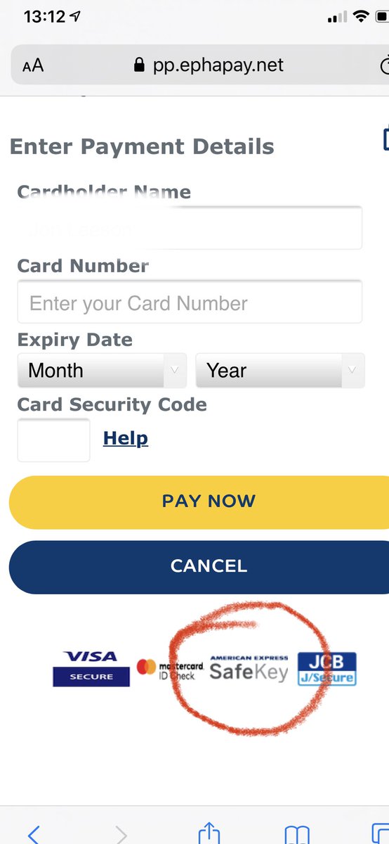 Dear <a href="/Jewson/">Jewson</a>,
If you’re online shop says it’s accepts <a href="/AmexUK/">American Express UK</a> then please can you ensure it actually does! Numerous errors and eventually had to use alternative card.