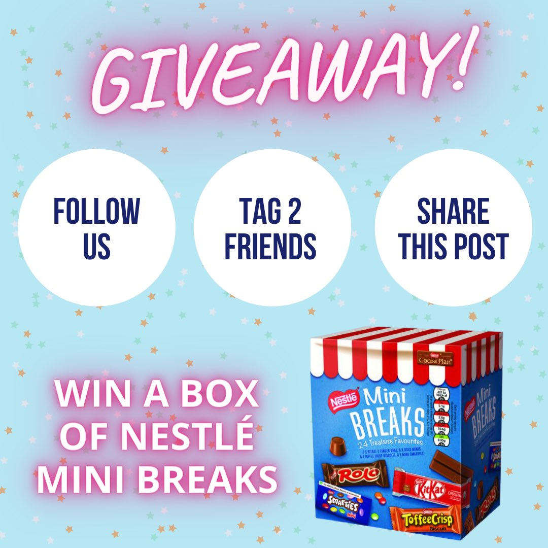 RebelOffice's tweet photo. It’s giveaway time! Head over to our Instagram page where we’re giving away a delicious box of Nestle Mini Breaks🤞🏼😍 Winner announced on Friday!! https://t.co/HkNlKuYph8 #giveaway #freebie #Competition #GiveawayAlert #Giveaways #nestle #giveawaycontest  #competitions #chocolate https://t.co/b84yXXcM3c