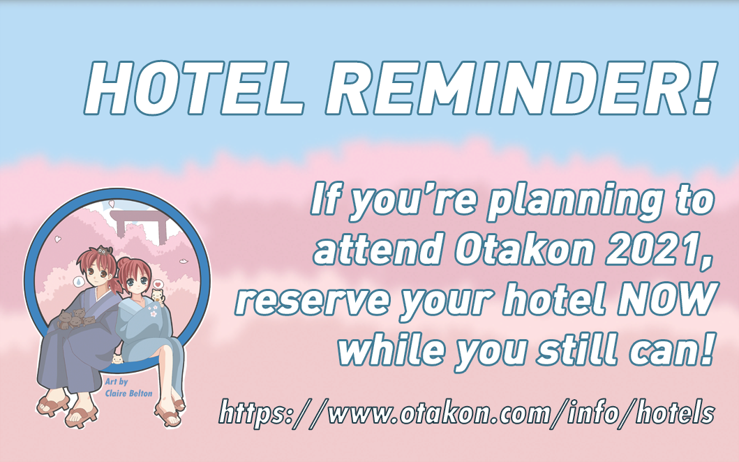 Otakon's tweet photo. You're almost out of time to reserve your hotel in the @MaritzGlobalEvt (formerly #Experient) #Otakon2021 block before the EXCLUSIVE window closes and you have to compete with @HellaMegaTour with #Weezer, #FallOutBoy, #GreenDay, and #TheInterrupters.
https://t.co/MLmbskQKPl https://t.co/NT5YeIBz4S
