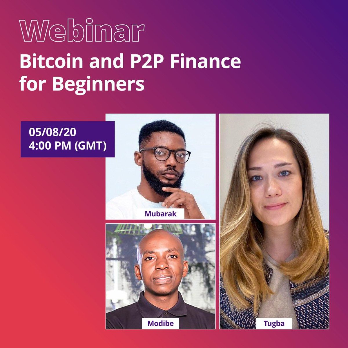 PaxfulPeer's tweet photo. #BitcoinWednesday webinar in Africa “Bitcoin and P2P finance for beginners” 🔥
Our special guest for today is @the__Mubarak , a member of the Peer Program.
🎉We’ll be giving out 20 USD worth of BTC to 10 active participants at the webinar!
Join here: https://t.co/iSVzUuMnJH https://t.co/eJ3TTpSkit
