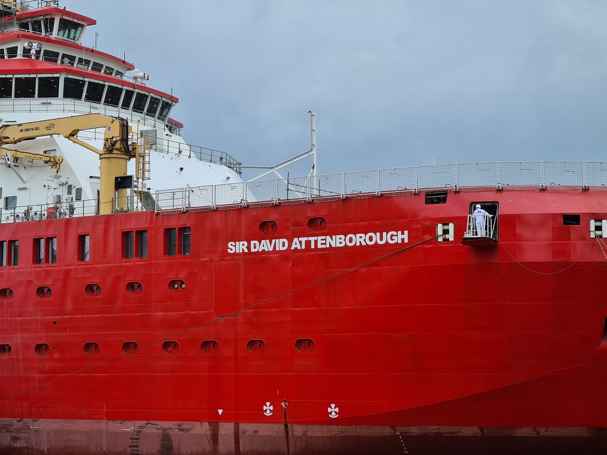 RRS Sir David Attenborough at the Liverpool Cruise Terminal.

@CruiseLiverpool @BAS_News @LivEchonews @YOLiverpool 
#Liverpool #RSSSirDavidAttenborough