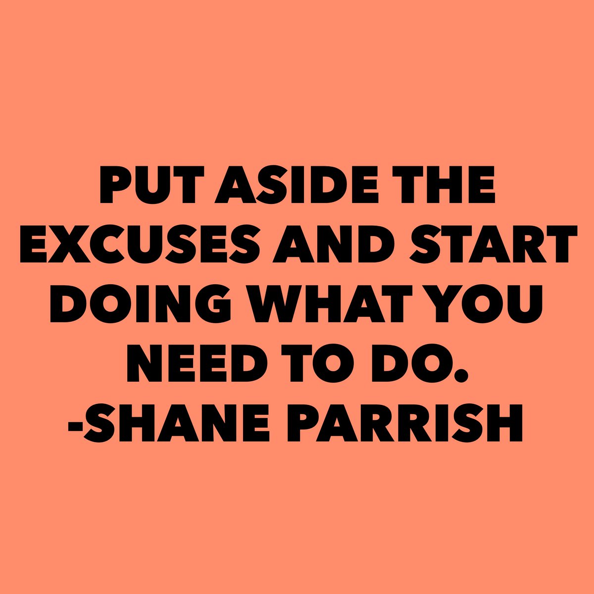 ChrisJHallSC's tweet photo. Put aside the excuses and start doing what you need to do. Shane Parrish
.
#motivation #motivationalspeaker #inspiration #inspirationoftheday #betheinspiration #quote #inspire #motivationquotes #noexcuses #believe #BeBetter #Be_Better #successsecrets #wisdomquotes https://t.co/4WJbyys7Xj