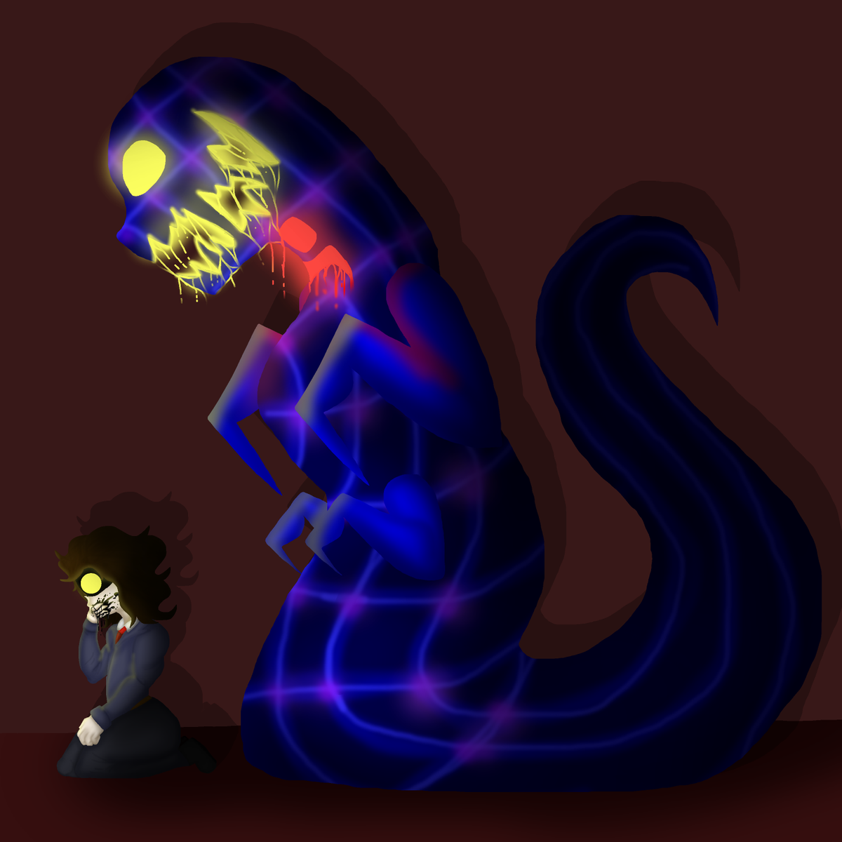 LankyLonky's tweet photo. Poor Andy. Soon to be dragged down to hell with me, where your soul shall be damned in the sickest corners of hell!
#fanart #MicroHorrorArcade #LankyLonky #lineless #Horrorgame #horrorgamefanart https://t.co/i2BXTfuopD