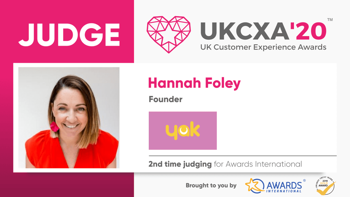 cx_yak's tweet photo. Judging at the UKCX awards 19 was a brilliant experience. Having been on the other side of the table a couple of years previously I wasn't sure what to expect but it was enriching. I'm really pleased to announce I'll be judging again this year at the UKCX Awards 20. @awardsinter https://t.co/wlJ9pSO7d1