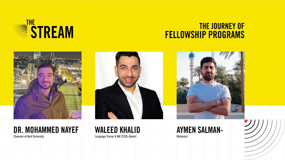 thestationiq's tweet image. Join us tonight in our new live broadcast "The Journey of Fellowship Programs"
We'll answer all questions that come to your minds about obtaining a fellowship &amp;amp; its whole journey with our guests

FB: facebook.com/thestationiq/
Tonight at 9:00 PM
#TheStation #theStream
#fellowship