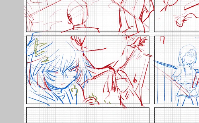 哀ちゃんとキッドの話描いてる 