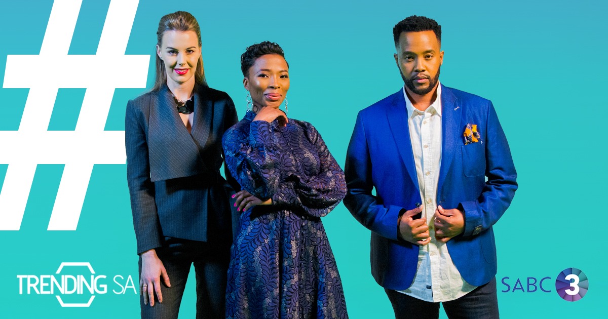TrendingSAon3's tweet photo. Your favourite trio is back on your TV screens 📺 tonight at 18:00 on SABC 3. 

They will be unpacking and engaging in the latest trending stories. 

#TSAon3isBack #TSAon3 https://t.co/qvPapbrh7N