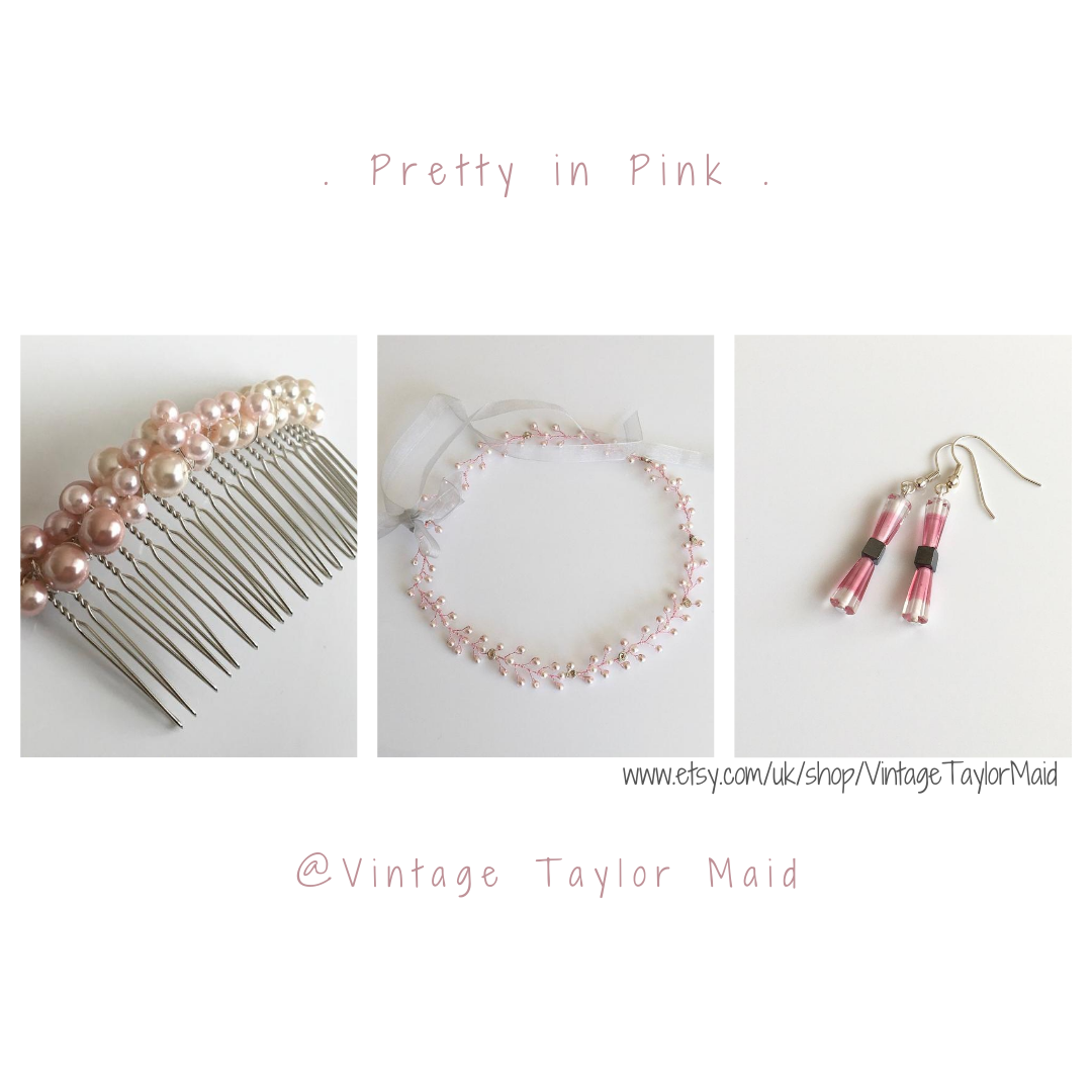 vintagetmaid's tweet photo. Pink...the perfect colour for the blushing bride! #bizhour #bridalaccessories #uniquebride https://t.co/X8SwBnzSRc