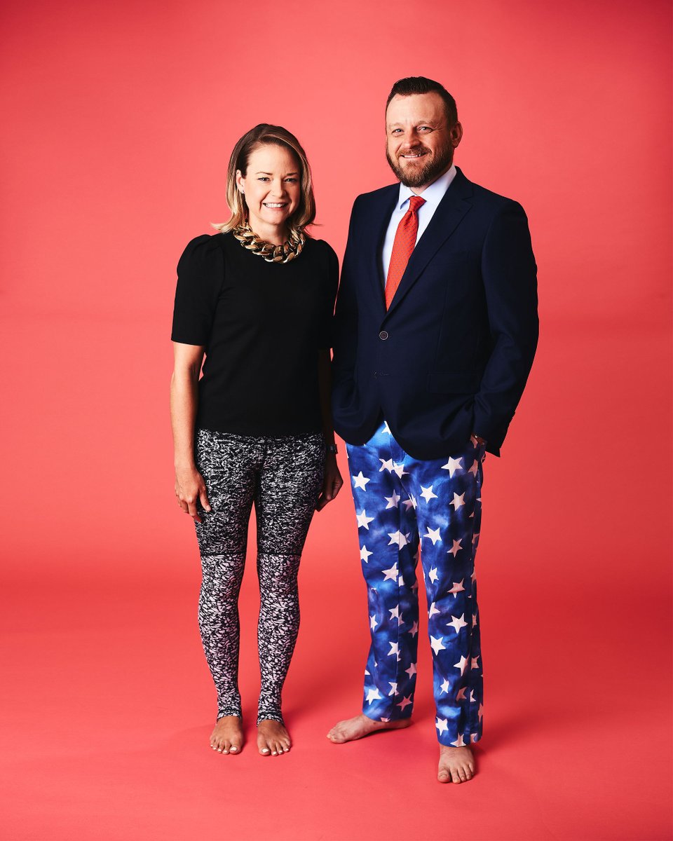 covidwear's tweet photo. Meet Alan &amp; Sarah.

Tried Whole 30, but decided Whole 10 was more their style.

Q: Name a song that describes your quarantine experience.
A: I would do anything for love, but I won’t do that - Meatloaf https://t.co/AXJTVdMmNn