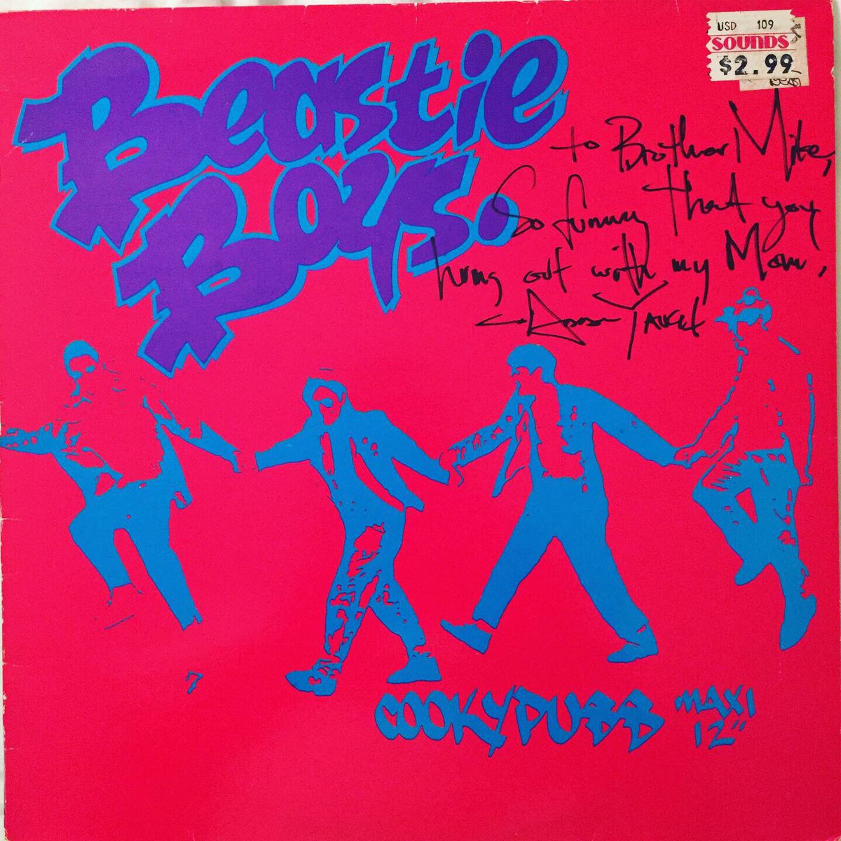 In 1994 I was on an Amtrak heading upstate to see a couple of Dylan shows. It was a full train and I was hoping whomever sat next to me would be “okay”. Adam Yauch’s mom sat next to me and we had a long chat! Happy bday Adam!